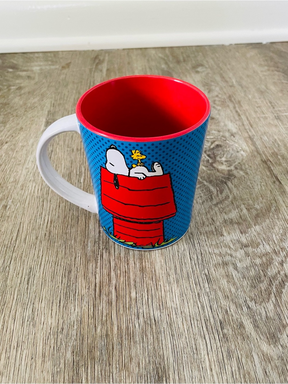 Peanuts White Ceramic Mug with Printed Logo
